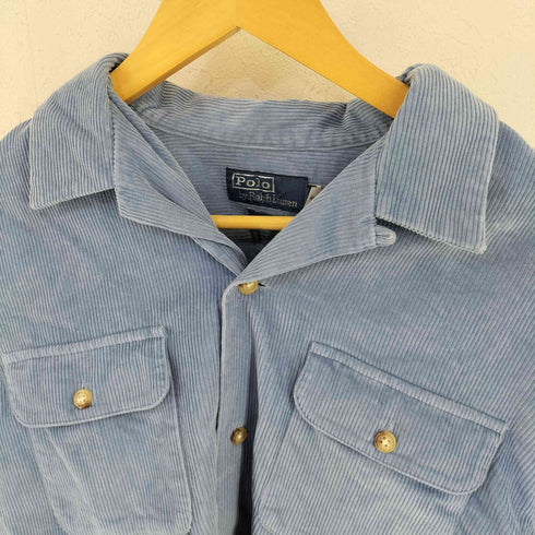 ポロバイラルフローレン Polo by RALPH LAUREN コーデュロイ オープンカラーシャツ メンズ import:L