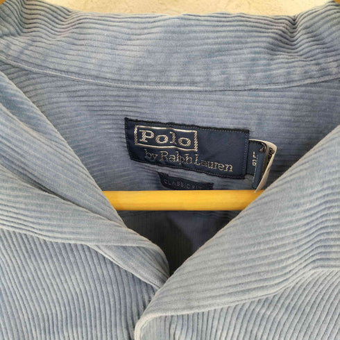 ポロバイラルフローレン Polo by RALPH LAUREN コーデュロイ オープンカラーシャツ メンズ import:L