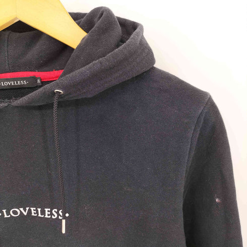 ラブレス LOVELESS フロントロゴ クロップド丈 プルオーバーパーカー レディース 34