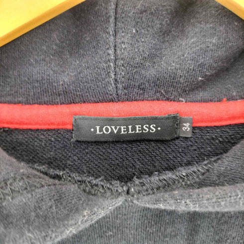 ラブレス LOVELESS フロントロゴ クロップド丈 プルオーバーパーカー レディース 34