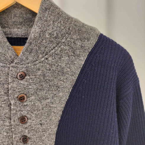 バイグラッドハンド BY GLADHAND RED GENT JEEP KNIT レッドジェント ヘンリーネック ジープニット セーター メンズ M