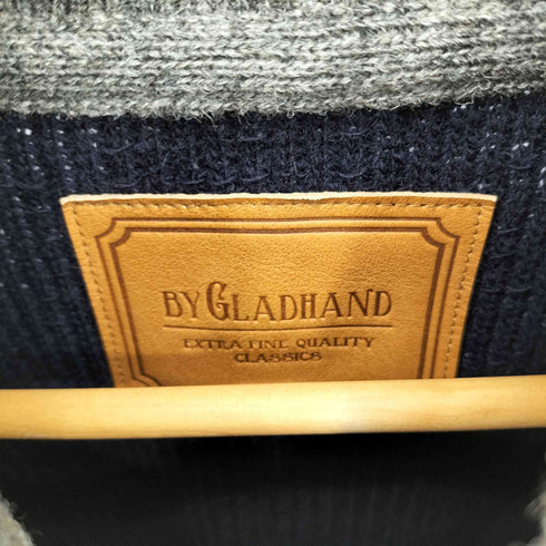 バイグラッドハンド BY GLADHAND RED GENT JEEP KNIT レッドジェント ヘンリーネック ジープニット セーター メンズ M
