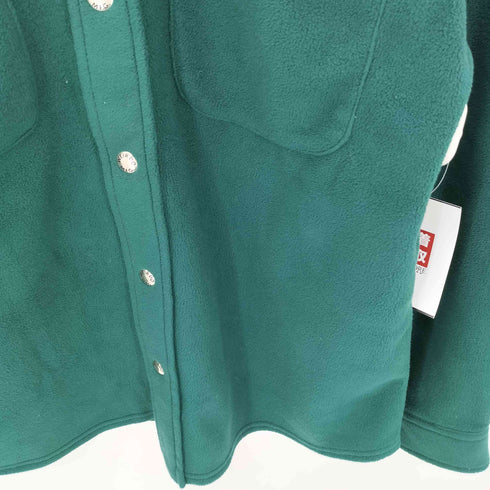 ウィアード WEIRDO FLAME L/S FLEECE SHIRTS フレイム ロゴ刺繍 フリース 長袖シャツ メンズ S