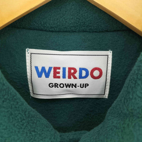 ウィアード WEIRDO FLAME L/S FLEECE SHIRTS フレイム ロゴ刺繍 フリース 長袖シャツ メンズ S