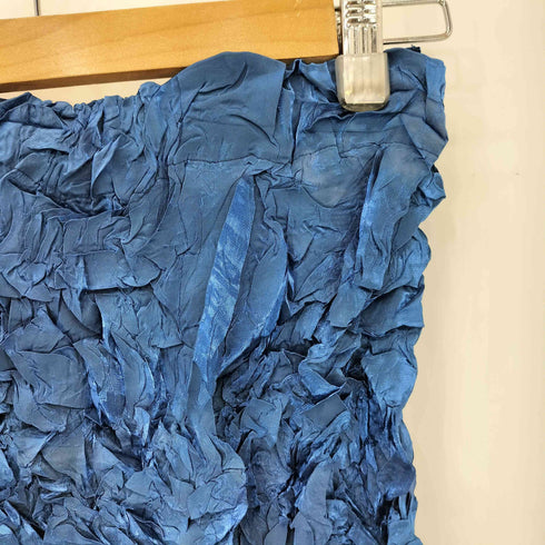 イッセイミヤケ ISSEY MIYAKE 99AW 銀タグ シワ加工 プリーツ フレア スカート レディース JPN:M