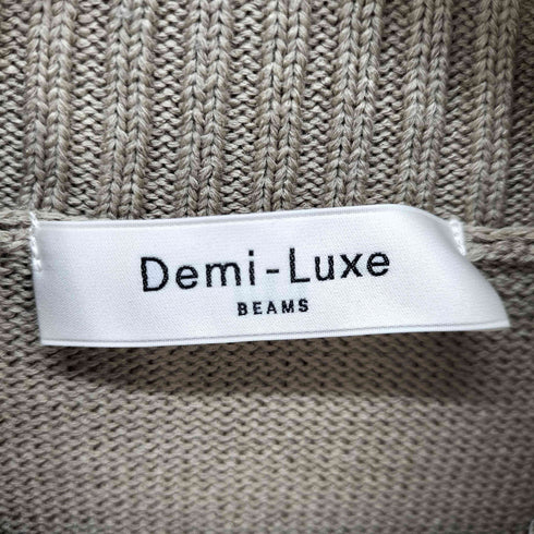 デミルクスビームス Demi-Luxe BEAMS コットン混 パフスリーブニット レディース