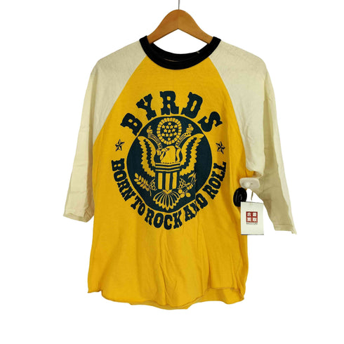 BOOTLEGGERS FULL DIPPED BYRDSプリント ラグランスリーブ 七分袖 Tシャツ メンズ JPN:L