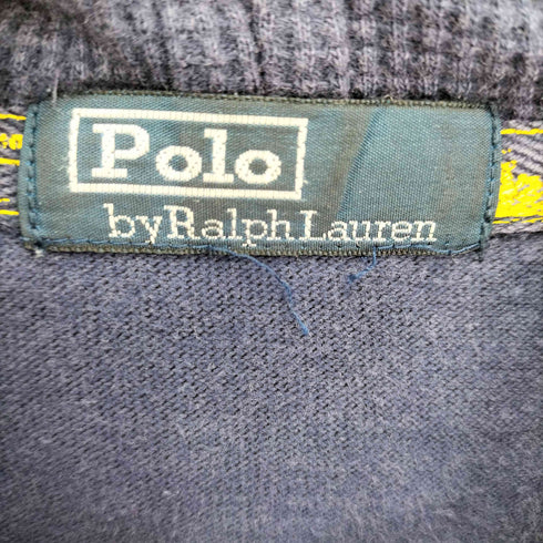 ポロバイラルフローレン Polo by RALPH LAUREN 90S US RL 裏地サーマル ハーフジップ プルオーバー パーカー レディース