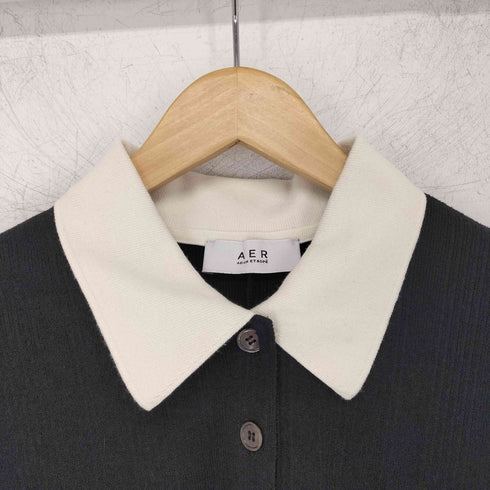アダムエロペ Adam et Rope ハーフスリーブポロシャツワンピース レディース JPN:M