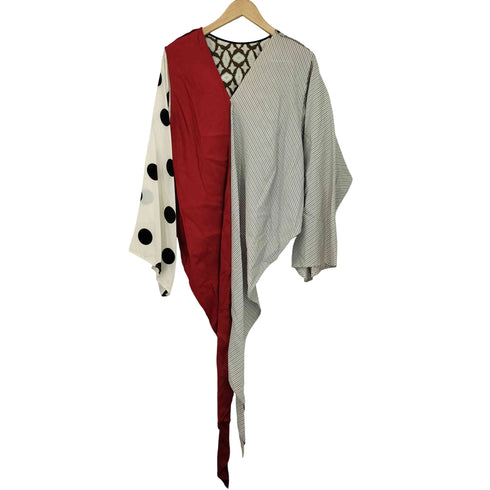 エムエムシックスメゾンマルジェラ MM6 Maison Margiela パッチワーク ロングブラウス レディース EUR:38