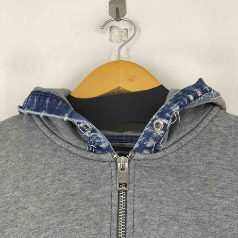 ディーゼル DIESEL デニム切替スウェットジップアップパーカー メンズ import:XS