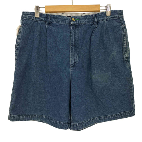トミーヒルフィガー TOMMY HILFIGER 00s 2タック ワイドデニムショートパンツ ショーツ メンズ FR:36-38
