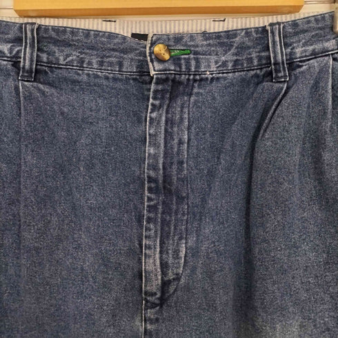 トミーヒルフィガー TOMMY HILFIGER 00s 2タック ワイドデニムショートパンツ ショーツ メンズ FR:36-38