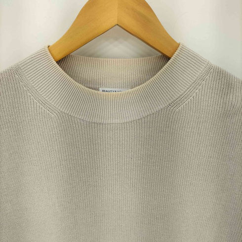 ビューティーアンドユースユナイテッドアローズ BEAUTY & YOUTH UNITED ARROWS マシーンウォッシュ ハイゲージ アゼ クルーネックニット メンズ JPN:L