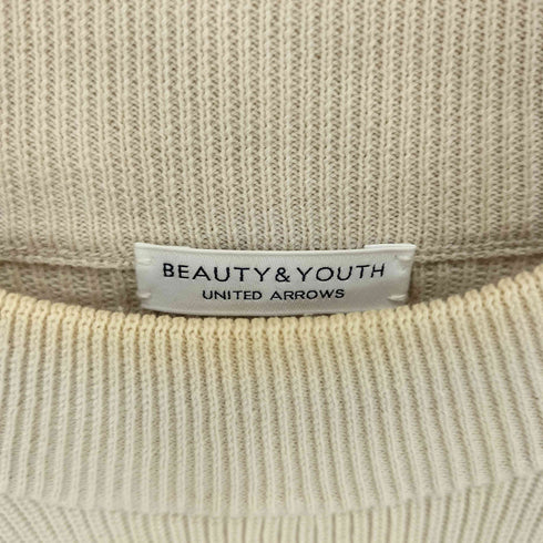 ビューティーアンドユースユナイテッドアローズ BEAUTY & YOUTH UNITED ARROWS マシーンウォッシュ ハイゲージ アゼ クルーネックニット メンズ JPN:L