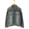 Power to the people ラムレザーフラップ ダメージデニムジャケット メンズ JPN:XL