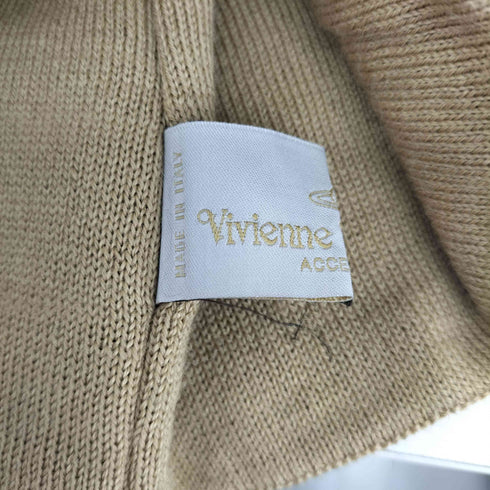 ヴィヴィアンウエストウッドアクセサリー Vivienne Westwood Accessories オーブロゴプリント ビーニー レディース