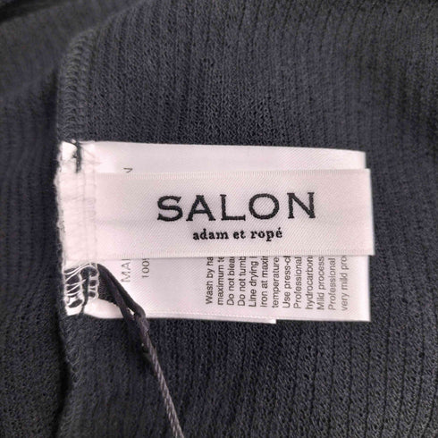 サロンアダムエロペ SALON adam et rope KINANシアーリブノースリーブプルオーバー レディース FREE