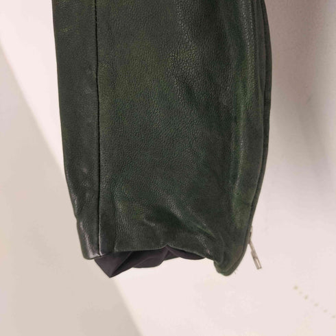 HARLEM ROUNGE 羊革 レザーダッフルコート メンズ JPN:M