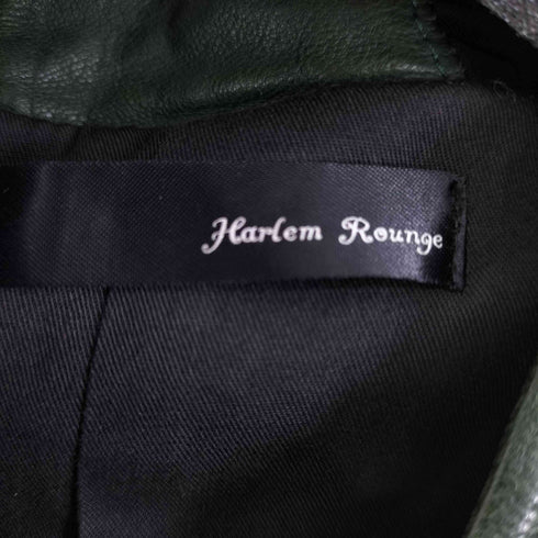 HARLEM ROUNGE 羊革 レザーダッフルコート メンズ JPN:M