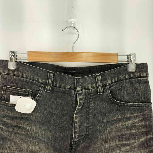 ウォッシュドデザイン セミフレア ストレッチ デニムパンツ Y2K メンズ 44