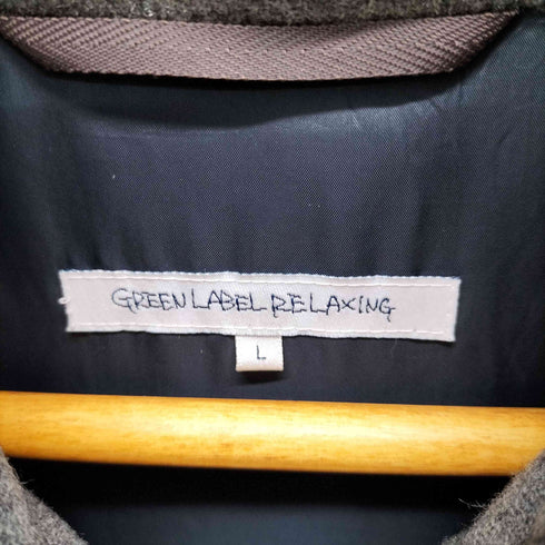 グリーンレーベルリラクシング GREEN LABEL RELAXING ウール ダウンベスト メンズ JPN:L