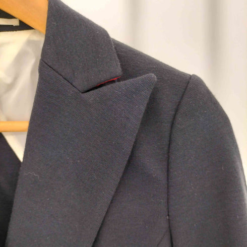 ダブルスタンダードクロージング DOUBLE STANDARD CLOTHING 金ボタン ストレッチ ミラノ リブ ダブルブレストジャケット レディース 36