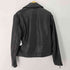 ザラ ZARA LEATHER BIKER JACKET メンズ import:M