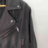 ザラ ZARA LEATHER BIKER JACKET メンズ import:M