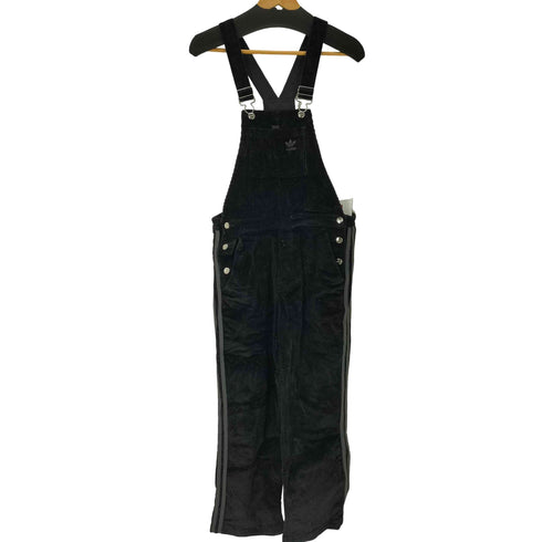 アディダスオリジナルス adidas Originals DUNGAREE ダンガリー トレフォイル ロゴ サイド スリーストライプ ライン コーデュロイ オーバーオール レディース M