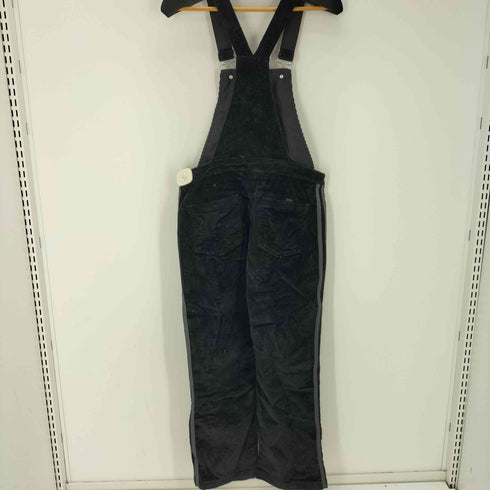 アディダスオリジナルス adidas Originals DUNGAREE ダンガリー トレフォイル ロゴ サイド スリーストライプ ライン コーデュロイ オーバーオール レディース M