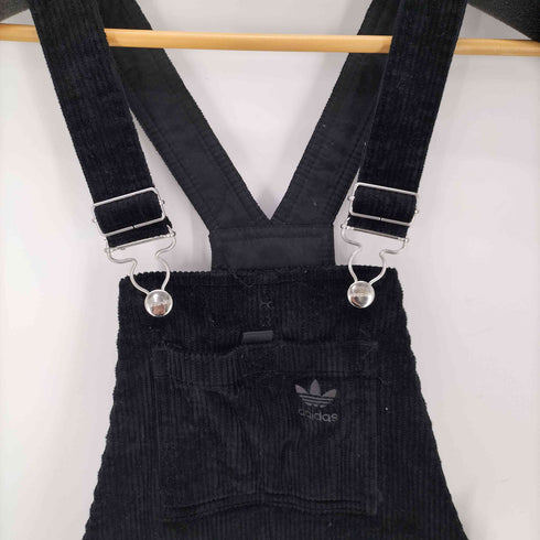 アディダスオリジナルス adidas Originals DUNGAREE ダンガリー トレフォイル ロゴ サイド スリーストライプ ライン コーデュロイ オーバーオール レディース M