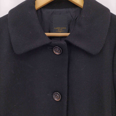 LAPIS LUCE BEAMS カシミヤ混 ステンカラーコート レディース 38