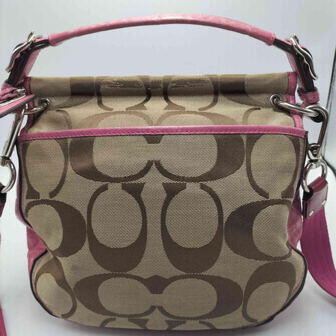 コーチ COACH シグネチャー レザー 2WAY ショルダー ハンドバック レディース