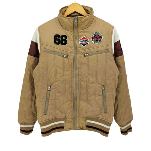 バンズ VANS 00S ワッペン キルティング ナイロン パテッドジャケット メンズ import:M