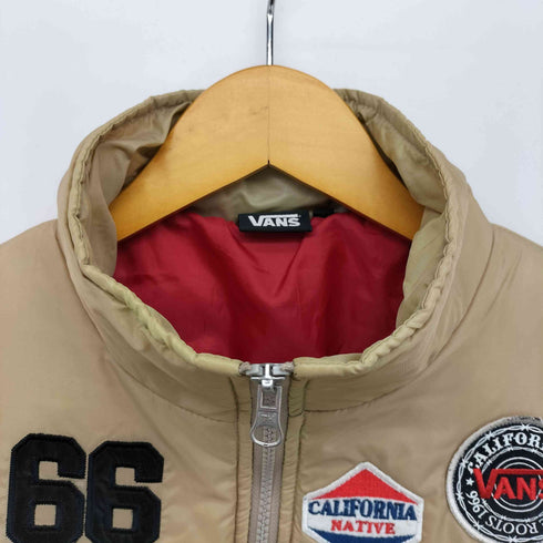 バンズ VANS 00S ワッペン キルティング ナイロン パテッドジャケット メンズ import:M