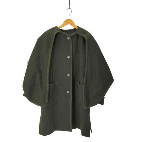 MADE IN ITALY アルパカ混 ケープコート レディース 40