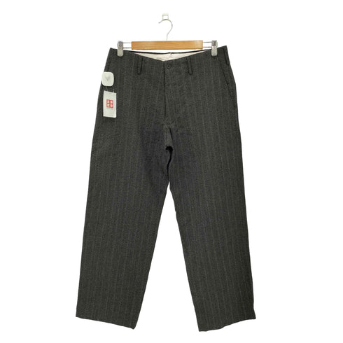 ゼロエイトサーカス 08sircus double pinstripe wide pants ピンストライプ ワイド スラックスパンツ メンズ 5