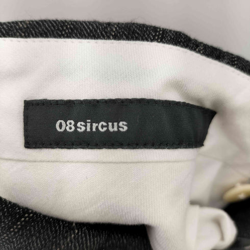 ゼロエイトサーカス 08sircus double pinstripe wide pants ピンストライプ ワイド スラックスパンツ メンズ 5