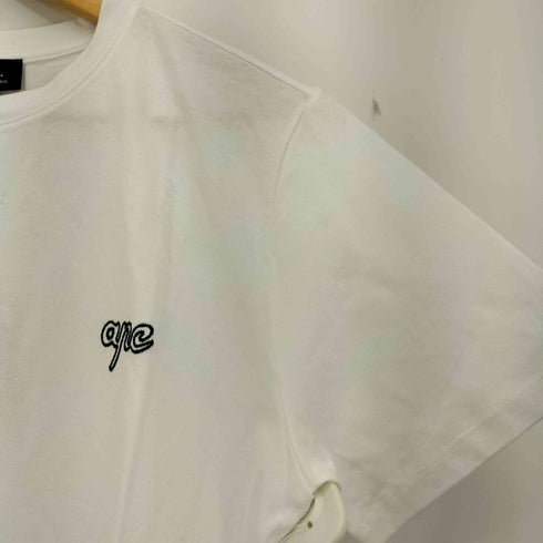 アーペーセー A.P.C. ロゴ刺繍 コットン クルーネックTシャツ メンズ import:S