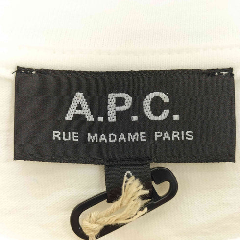 アーペーセー A.P.C. ロゴ刺繍 コットン クルーネックTシャツ メンズ import:S