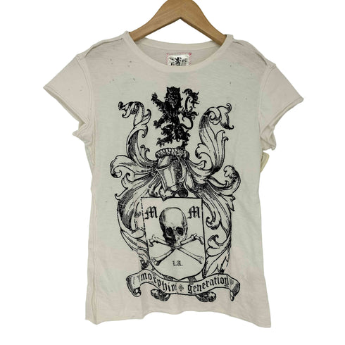 Morphine Generation Y2K グランジ カットオフ ダメージ加工 ショートスリーブTシャツ レディース S