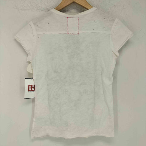 Morphine Generation Y2K グランジ カットオフ ダメージ加工 ショートスリーブTシャツ レディース S