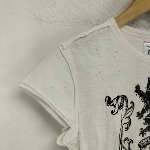 Morphine Generation Y2K グランジ カットオフ ダメージ加工 ショートスリーブTシャツ レディース S