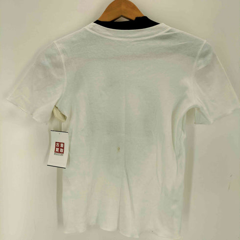 ルシアンペラフィネ Lucien Pellat-Finet イタリア製 スタッズデザインどくろTシャツ Y2K レディース import:XS