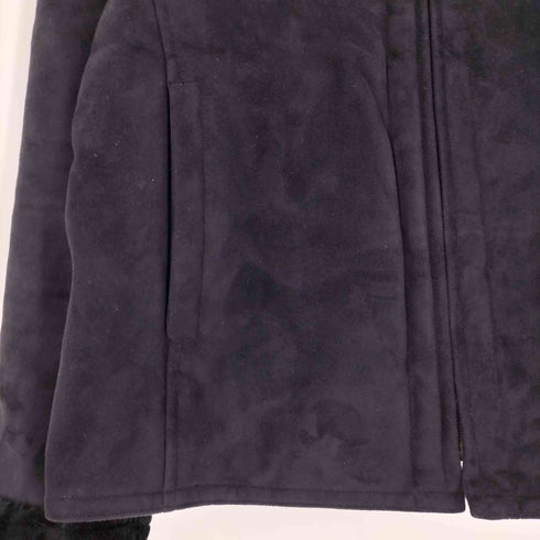 コムサイズム COMME CA ISM 裏地ファー スエード ジップアップジャケット レディース JPN:XL