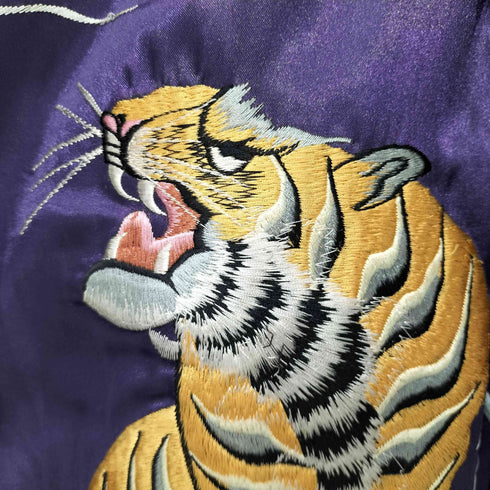 トウヨウエンタープライズ 東洋エンタープライズ 虎 龍 鷲 サテン リバーシブルスカジャン スーベニアジャケット メンズ JPN:S