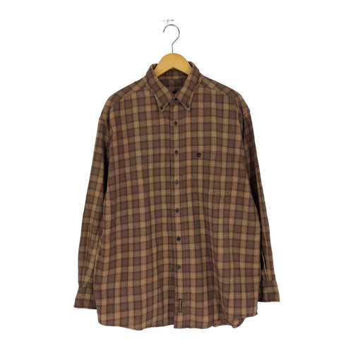 ティンバーランド Timberland 90s コットン チェック ボタンダウンシャツ メンズ import:L