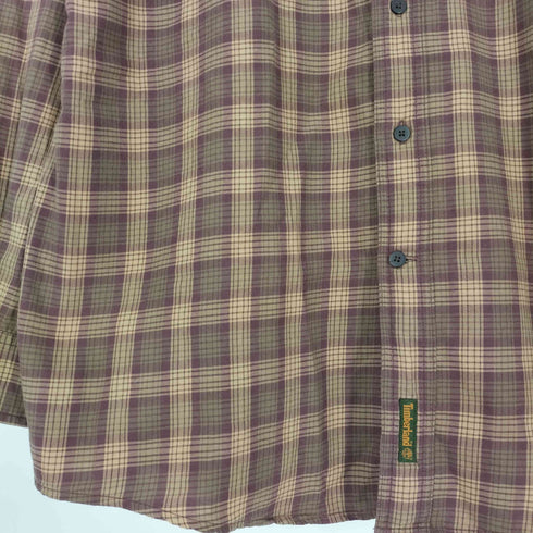 ティンバーランド Timberland 90s コットン チェック ボタンダウンシャツ メンズ import:L