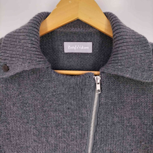 ザディグエヴォルテール ZADIG&VOLTAIRE ウール カシミヤ混 ジップアップニット レディース TM